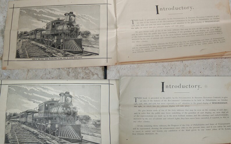 1882 Bi-Centennial Celebration at Philadelphia 14 pps Illustrative and Descriptive Programme Issued by Philadelphia & Reading Railroad Co. image 2