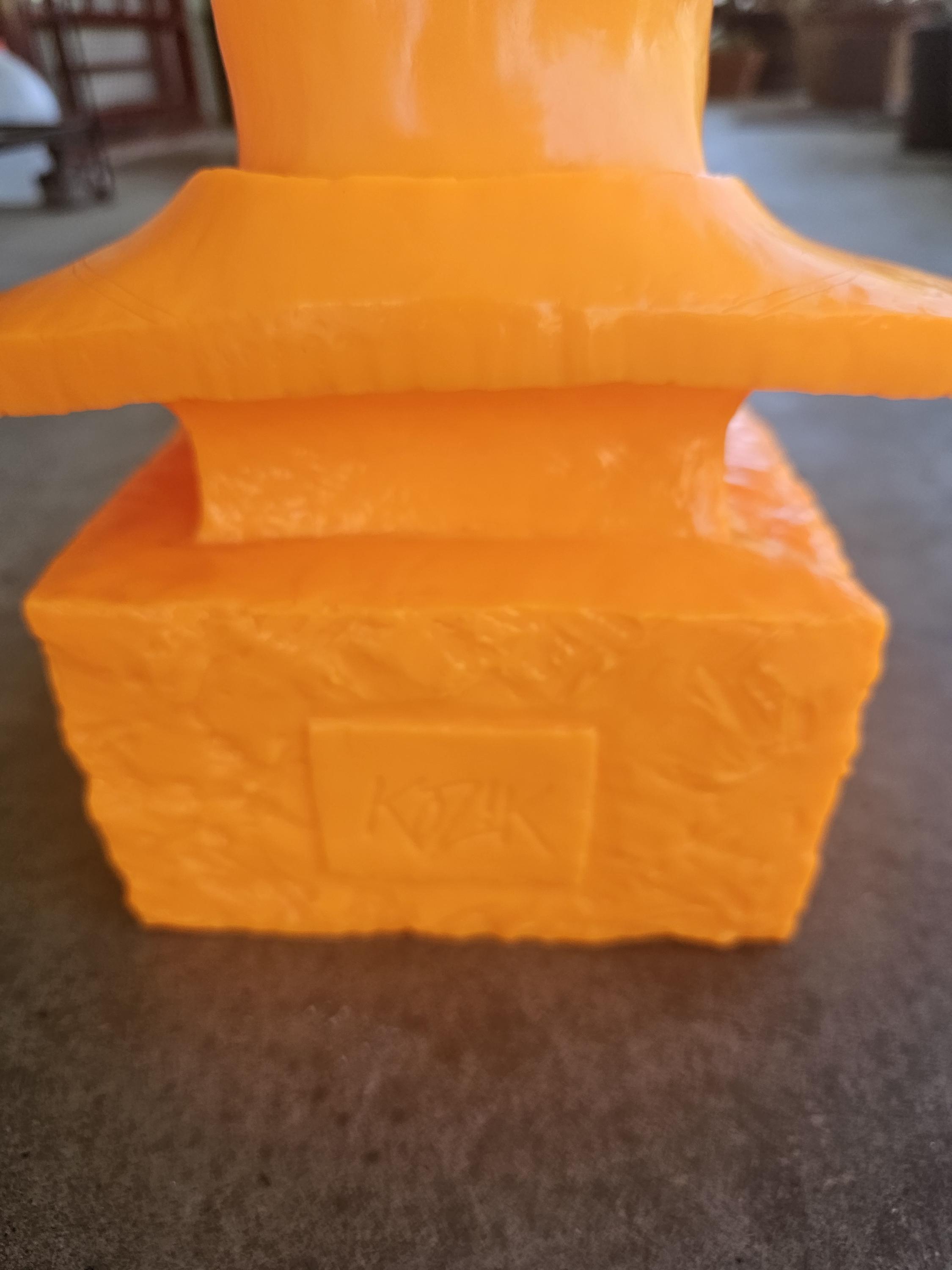 Kidrobot Frank Kozik Smokin' Joe Stalin 14” Orange Bust, Kozik 14