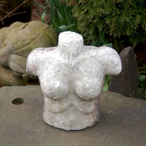 Weather-worn Carved Woman's Nude Bust Weathered and Worn - Etsy