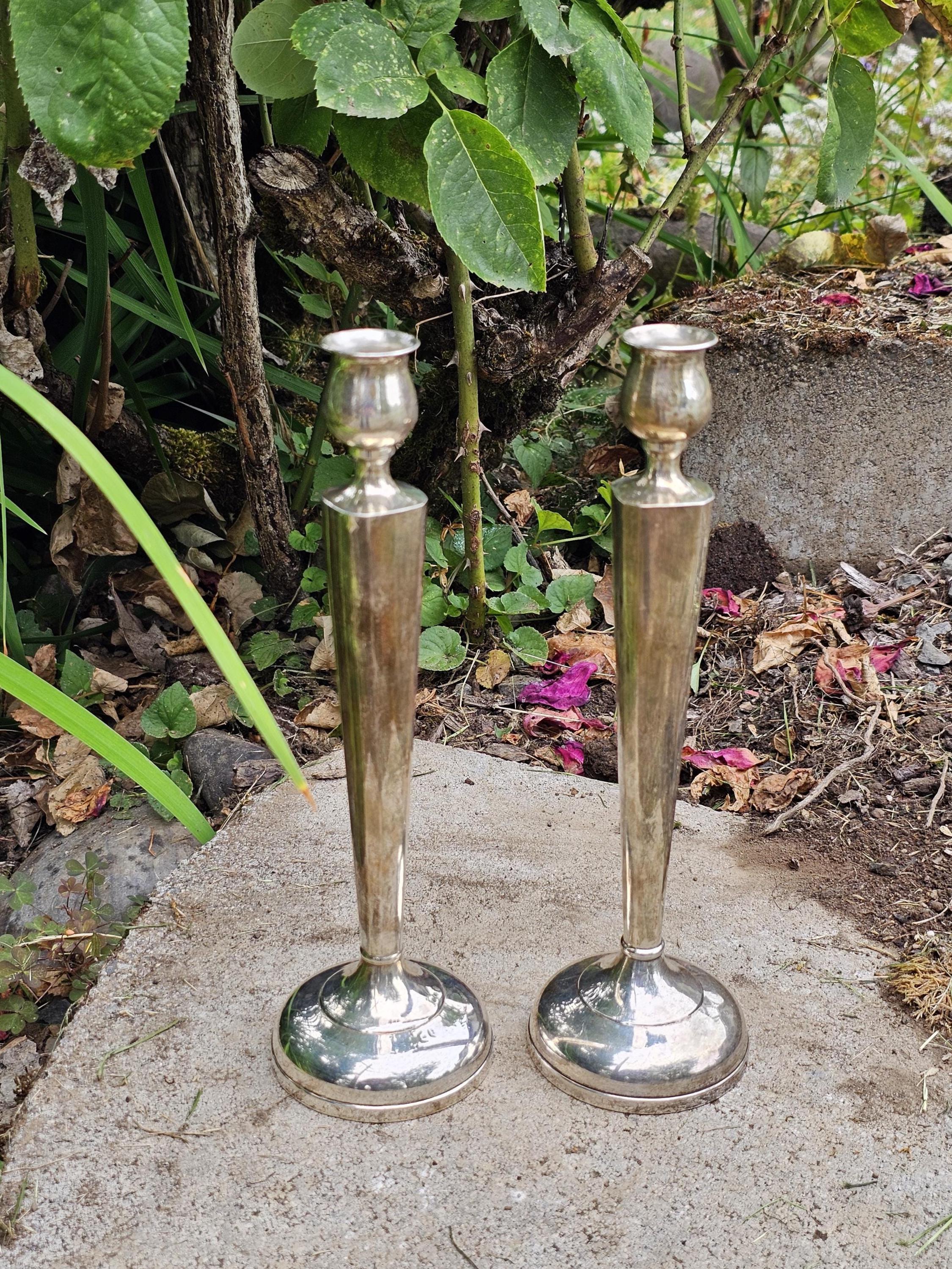 Sterling Weighted Candlesticks - Etsy
