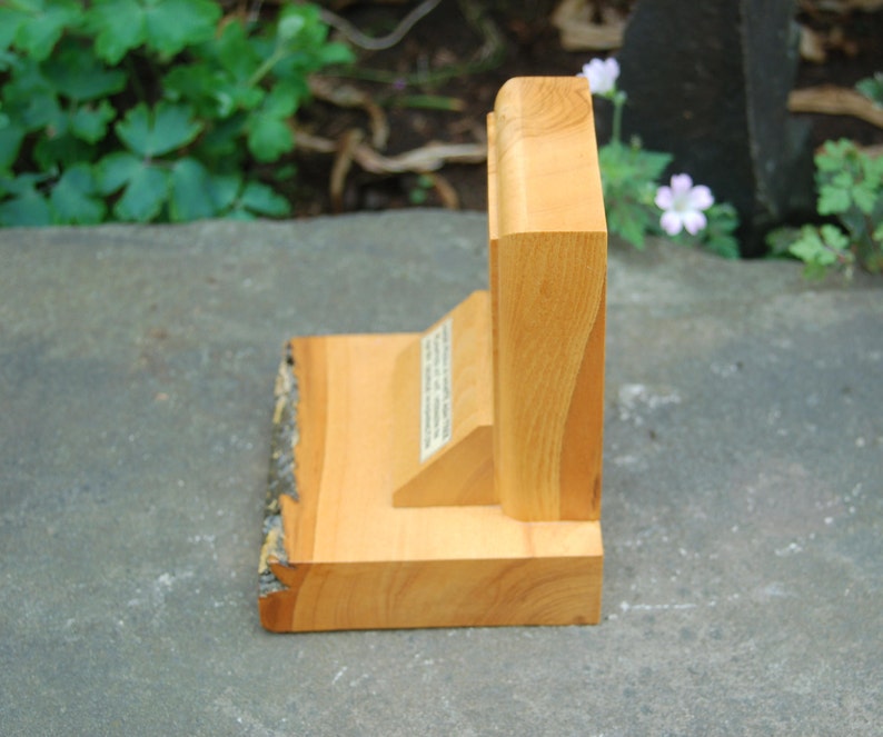 Vernon White Ash Wood Bookend ~ Bookend Made From A White Ash Tree Planted At MT Vernon in 1785 by George Washington 232 year old Mt