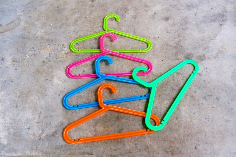Colorful Vtg Ikea Bagis 22092 Children's Clothes Hangers by Anna