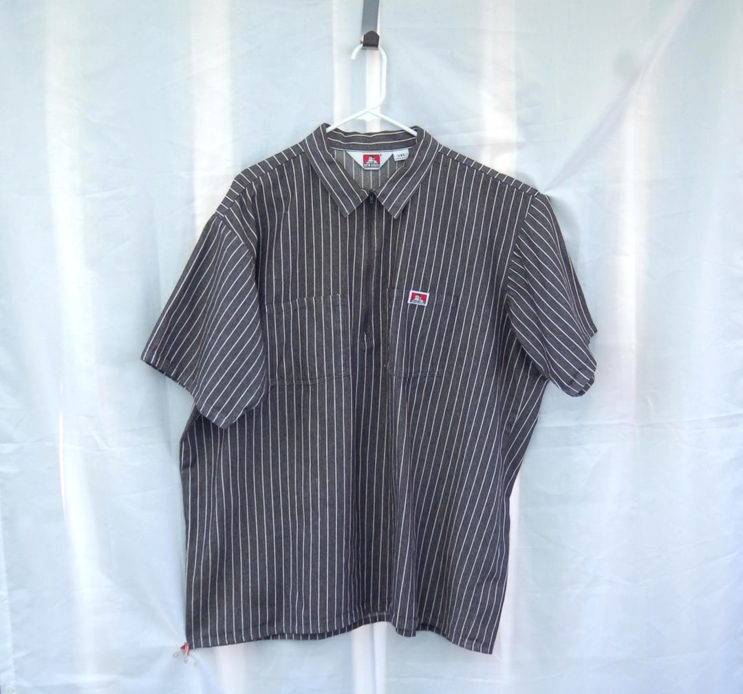 Vintage Ben Davis Shirt Quarter Zip Pullover ~ as New Ben Davis