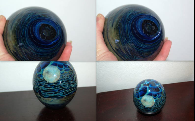 Early John Lewis 1971 Studio Art Glass Moon Bottle Vase / | Etsy