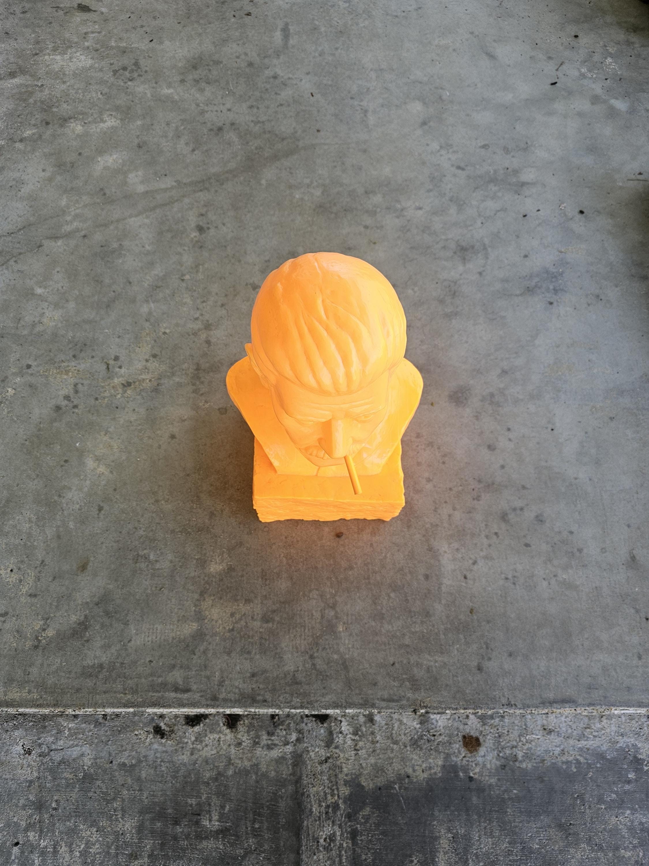 Kidrobot Frank Kozik Smokin' Joe Stalin 14” Orange Bust, Kozik 14