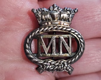 WW2 British Merchant Navy Lapel Badge