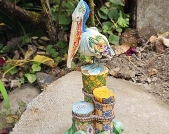 2004 Jim Shore, Seaside Sentinel, Star on Point, figurine de pélican