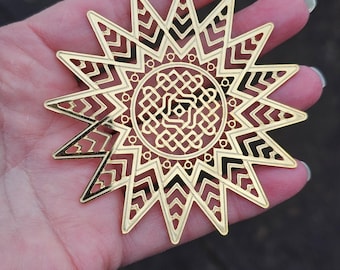 Lovely Metropolitan Museum of Art New York, MMA, Gold Plated Cut-Out Annual Snowflake / Star Ornament ~ No Box