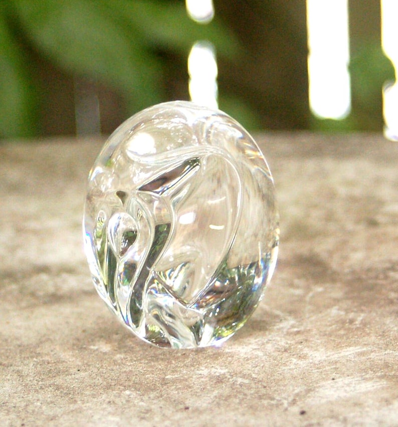 Rare Steuben Glass "Pressed Elephant" Hand Cooler ~ Steuben Shape #5511 ~ Signed / Etched 'Steuben' ~ Beautiful, Stylized, Modern Design image 1