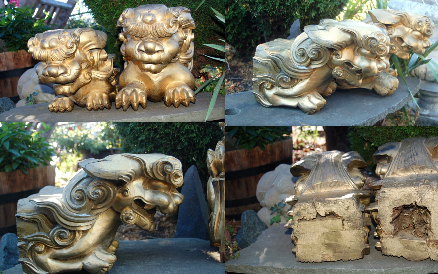 巴狛犬 神獣 神道 獅子 置物 骨董 アンティーク 神社 御守 磁器 彫刻