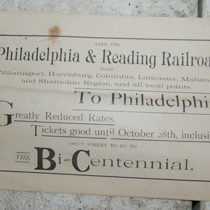 1882 Bi-Centennial Celebration at Philadelphia 14 pps Illustrative and Descriptive Programme Issued by Philadelphia & Reading Railroad Co. image 10