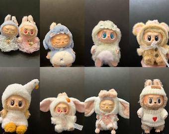 Labubu Clothes/ Labubu Outfits - Dinosaur/ Shark/ Duck/ Dress/ Teddy Bear - Gift for Her/ Gift for Labubu Lover/ Birthday Gift/ Bag Charm