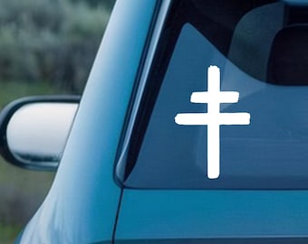 Cross Logo Vinyl Decal,Car/Laptop/Window/Bottle Decal,Customizable Size,Multiple Colors Available,PRESIDENT Band Vinyl Sticker,Gift for Fans