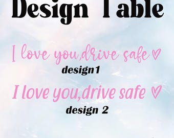 I Love You, Drive Safe Vinyl Decal,Car/Window Decal,Customizable Size,Heartwarming Auto Decor,Multiple Colors Available,Ideal For Decor