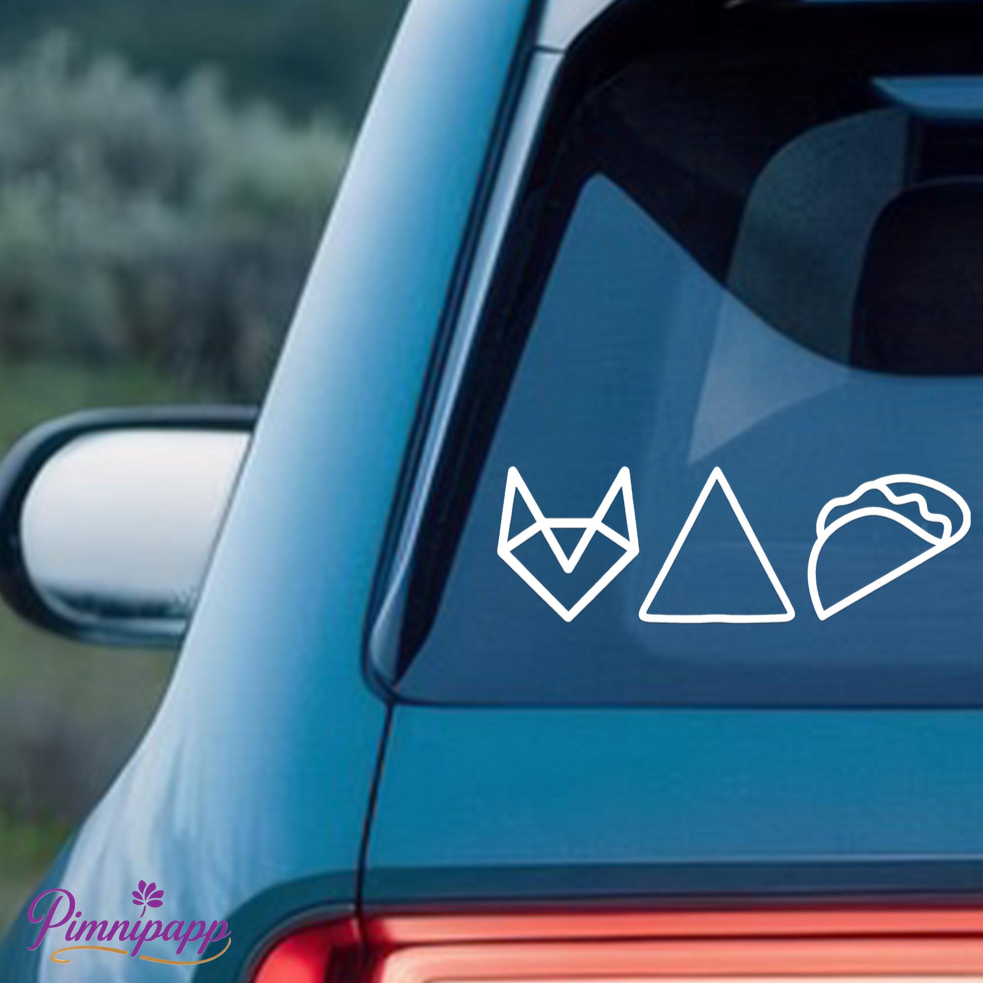 Fox Delta Taco Vinyl Decal,subtle FDT Sticker,resistance & Anti