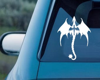 Fourth Wing Dragon Rider Decal,Onyx Storm Dragon Symbol Sticker,Bookish Car/Laptop/Window Decal,Multiple Colors Available,Fantasy Book Gift