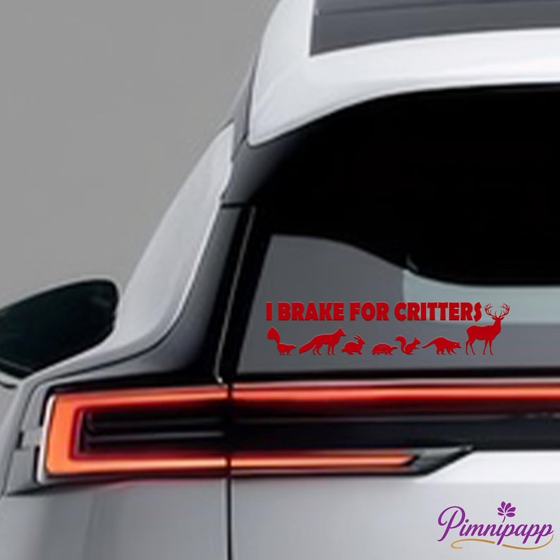 Multiple Window Decals I Brake for Critters Vinyl Decal,car/bumper/window Decal,customizable ...