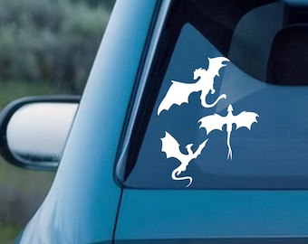 Fourth Wing Dragon Rider Decal,Onyx Storm Dragon Symbol Sticker,Bookish Car/Laptop/Window Decal,Multiple Colors Available,Fantasy Book Gift