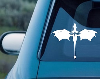 Fourth Wing Dragon Rider Decal,Onyx Storm Dragon Symbol Sticker,Bookish Car/Laptop/Window Decal,Multiple Colors Available,Fantasy Book Gift