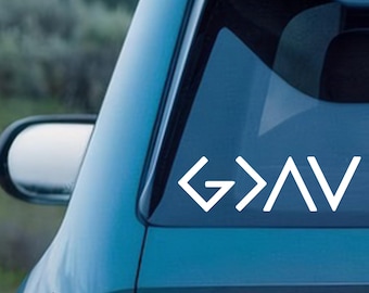 God Is Greater Than The Highs And Lows,Vinyl Decal,Car/Laptop/Window/Bottle/Glassware Decal,Multiple Colors Available,Ideal For Decorating