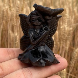 2.2&quot;+ Natural Obsidian Quartz,Crystal,Quartz,Crystal Quartz,Angel, Skull,Angel Skull,Crystal Angel,Crystal Skull,Home Decoration 1PC