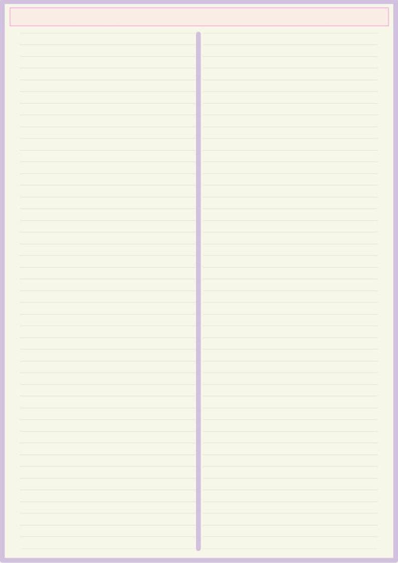 Goodnotes Digital Notebook Templates, Ruled and Columned PDF for Study ...