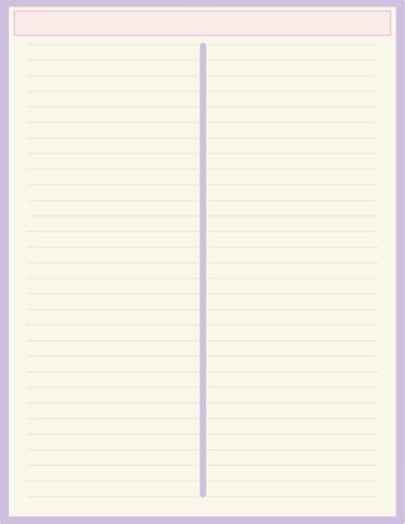 Goodnotes Digital Notebook Templates, Ruled and Columned PDF for Study ...