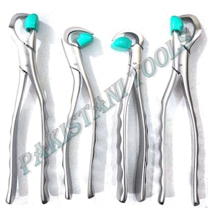 4x Dental extraction forceps standard series with 20 Free bumpers