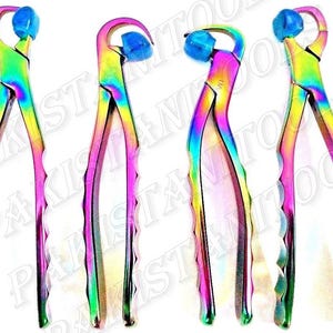 4x Set Rainbow Dental extraction forceps Standard Series with 20 FREE bumpers