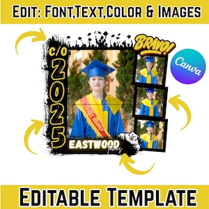 Abschluss-T-Shirt Design Canva Vorlage, Grad-T-Shirt Vorlage, Tshirt-Design-Sublimation, benutzerdefiniertes Canva-Foto, sofortiger digitaler Download