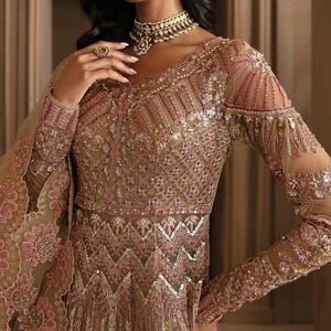 Lehenga Choli, Formal Dress, Bridal Lehenga with Embroidery, Net & Organza, Hand Embellished Indian Wedding Outfit, Party Wear Ethnic Dress