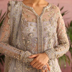 Lehenga Choli, Formal Dress, Bridal Organza Embroidered Lehenga with Hand Embellishments, Bollywood-Inspired Wedding Outfit