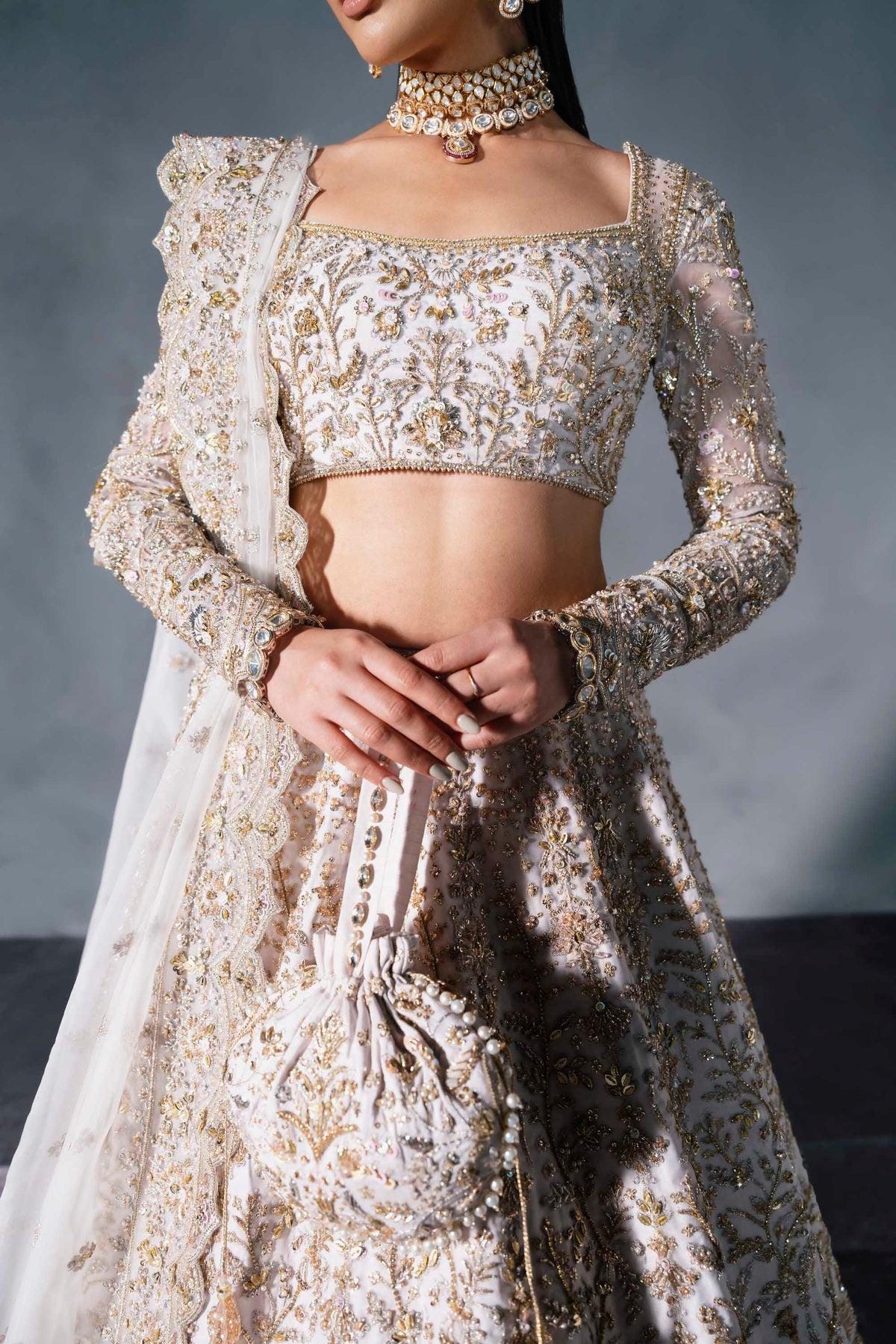 Off White and Gold Pakistani Bridal Dresses - Etsy