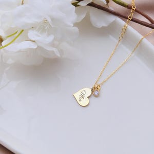 Personalisierte Halskette mit Gravur für Mama, individuelle Halskette mit Gravur für Mama, gravierte Halskette mit Geburtssteinen, personalisierte Halskette mit Gravur für Mama