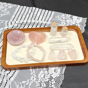 Hartchakrakristalkit | Anahata Energy-set in groen of roze | Helende stenen | Chakra balanceren set met kristallen mineralen voor beginners