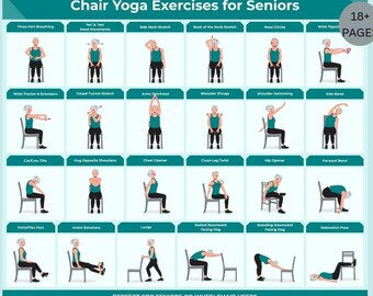 30 Stuhl Yoga-Übungen in unserem Ratgeber für Senioren Rollstuhlfahrer Pflegeheim Balance Stabilität 30 Tage Challenge Workout Physiotherapie PDF