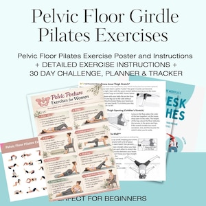 Pelvic Pilates Floor & Core Strengthening Plan 30 Day FitBall Program for Stability Posture Recovery 12 Week Home Physical Therapy PDF