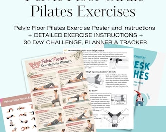 Pelvic Pilates Floor & Core Strengthening Plan 30 Day FitBall Program for Stability Posture Recovery 12 Week Home Physical Therapy PDF