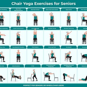 30 Day Chair Self Challenge 2 Yoga Workout Exercises for Seniors ...