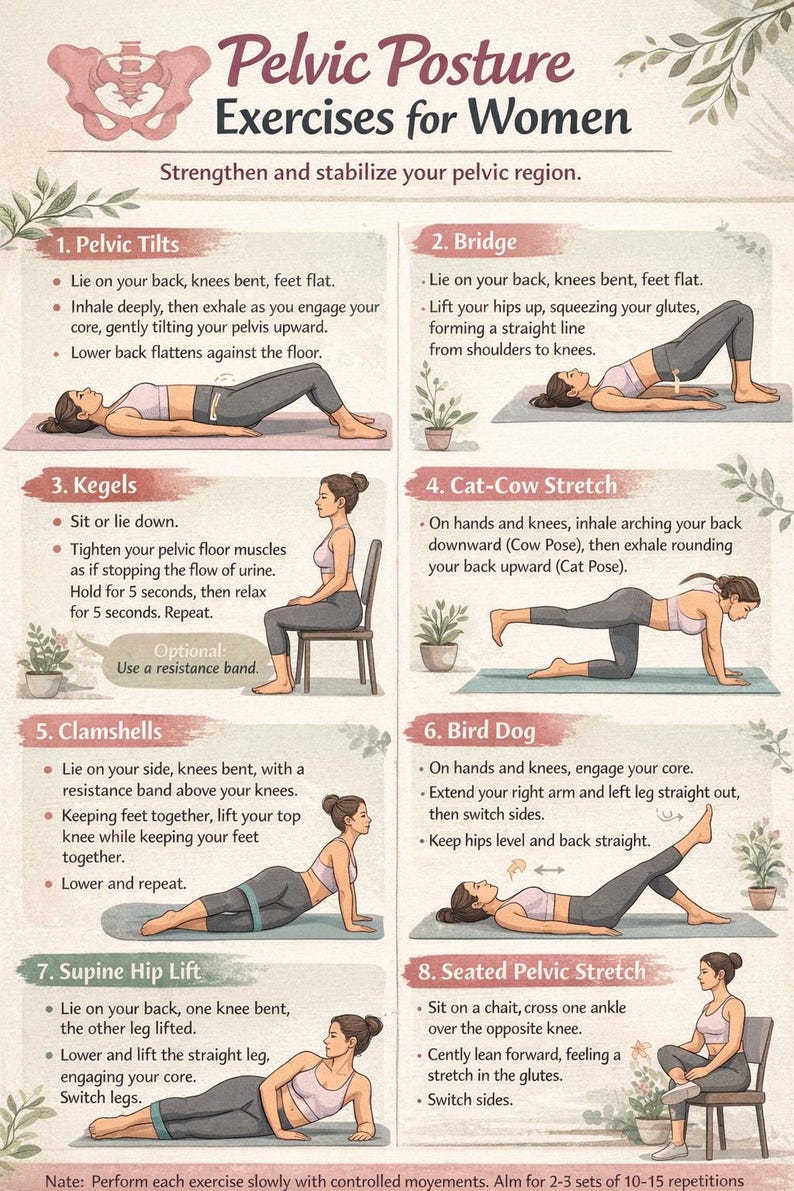 Pelvic Pilates Floor & Core Strengthening Plan 30 Day Fitball Program ...
