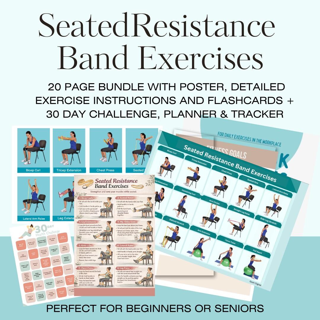 Seated Resistance Band Workout for Strength & Balance – 30-day