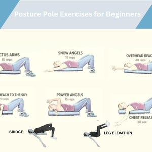 10 esercizi di postura con rullo di schiuma, stabilità del core, mobilità, forza, impiegati, anziani, allenamento a casa, sfida di 30 giorni, fitness, PDF