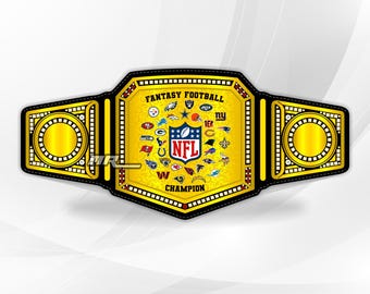 Fantasy Football Championship Belt - Custom Title Belt