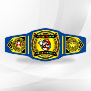 Super Mario Championship Belt with FREE T-SHIRT