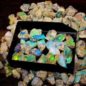 Dry Opal Rough Lot AAA Grade Ethiopian Welo Opal Lot Raw Suitable For Cutting And Making Jewelry Dry Opal Raw Natural Gemstone 8MM To 4mm
