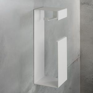 Porta carta igienica bianco a tre fogli, Porta carta igienica bianco, Porta carta igienica bianco moderno, Porta carta igienica bianco minimalista