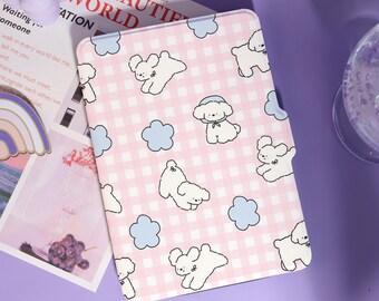 Pink Theme Cartoon Puppy Kindle Case, All New Kindle Paperwhite 12th Cover, Paperwhite 6.8'', Kindle 10th 11th 12th Kindle 2024 2025 Case