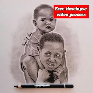 Child portrait with free timelapse video process