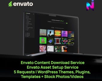Envato Content Download Service | Envato Asset Setup Service | 5 Requests | WordPress Themes, Plugins, Templates + Stock Photos/Videos