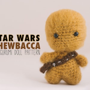 Chewbacca Amigurumi Doll inspired by Star Wars // Star Wars Crochet Pattern // Instant Download
